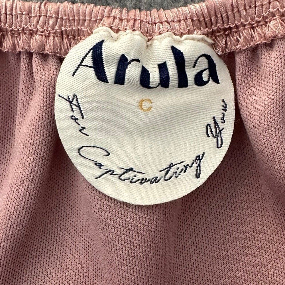 Arula Addison Dress Size C (3X) Pink Puff Sleeve Coquette Ethereal Fairycore - Picture 4 of 13